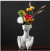 Human Face Ceramic Vase Floral Ornaments Home Decorations - Minihomy