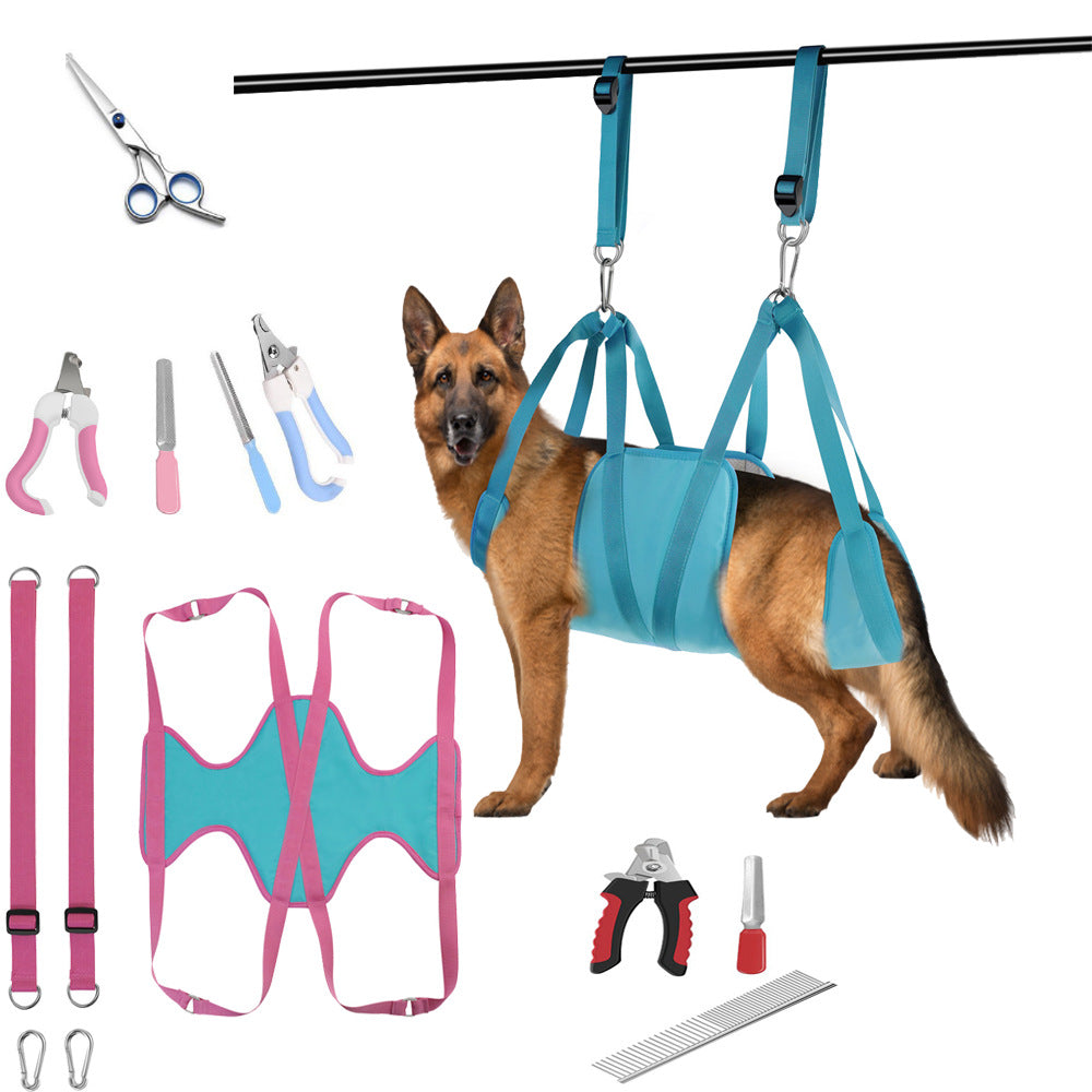 Pet Grooming Hammock For Cats & Dogs Hanging Harness Pet Supplies - Minihomy