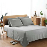 Four-piece Set Of Plain Bedclothes Sheets And Bedding - Minihomy