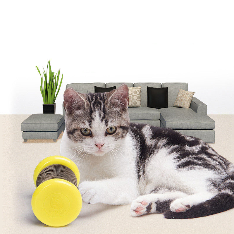 Pet Toy Magic Organ Corrugated Paper Wheel Cat Scratching Board Powder - Minihomy