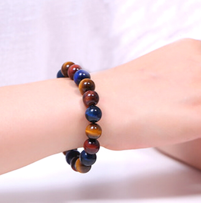 5A Grade Natural Three-color Tiger's Eye Bracelet - Minihomy