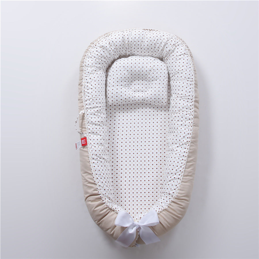 Baby Removable and Washable Bed Crib Portable Crib Travel Bed for Children Infant Kids Cotton Cradle - Minihomy