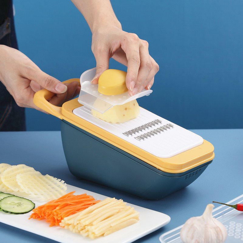 Non-slip Silicone Potato Grater Core Type Multifunctional Vegetable Cutter Home Kitchen Sliced Shredded - Minihomy