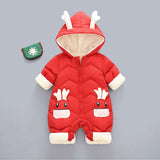 Baby Winter Snowsuit Plus Velvet Thick Baby Boys Jumpsuit - Minihomy