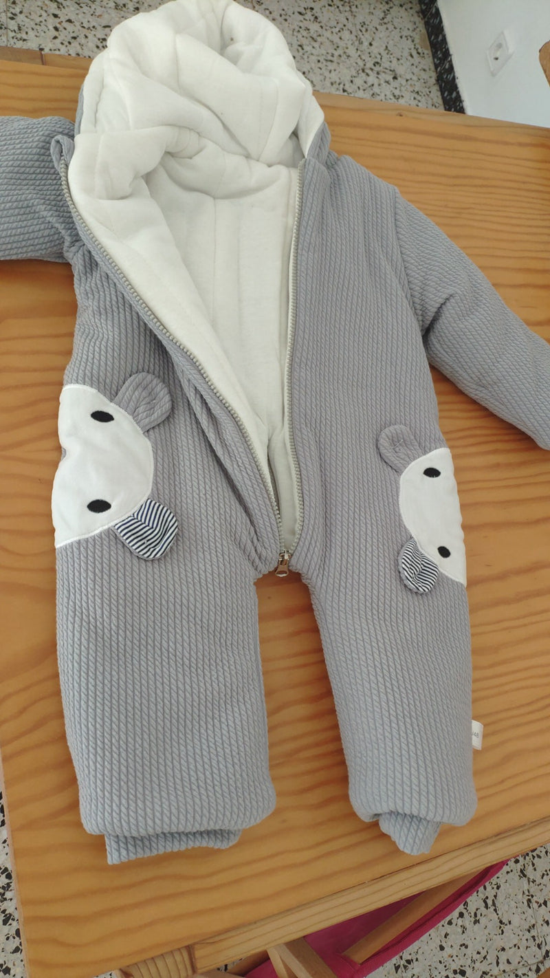 Newborn Snowsuit Boy Warm Romper Down Cotton Jackets - Minihomy