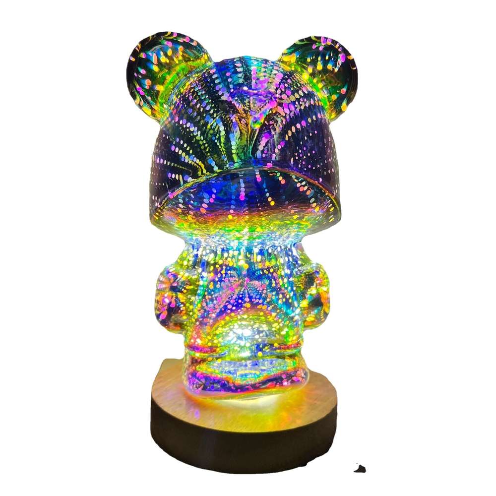 3D Firework Bear Light Luminous Bear Atmosphere Table Lamp - Minihomy