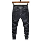 Fall And Winter Men's Small Feet Jeans Tide Brand Stretch - Minihomy