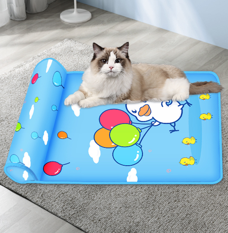 Breathable Ice Pad Washable Sofa Print Cooling Pet Dog Bed For Dogs - Minihomy