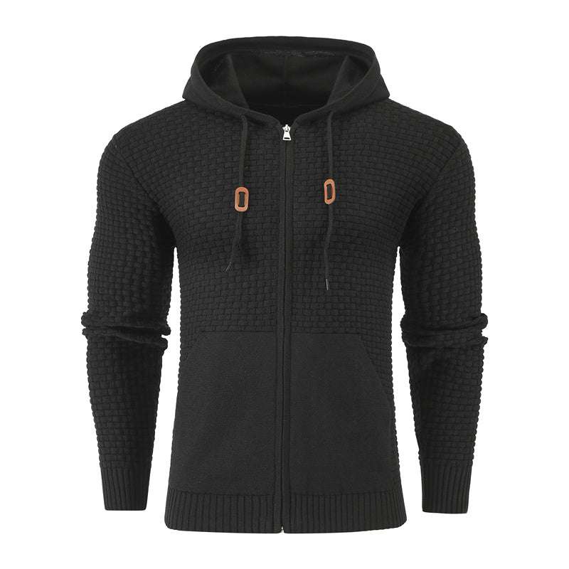 Four Seasons Knitting Zipper sports Hoodies with Pockets - Minihomy