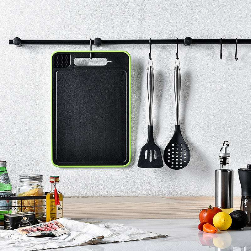 Double-side Cutting Board With Defrosting Function Chopping Board With Knife Sharpener - Minihomy