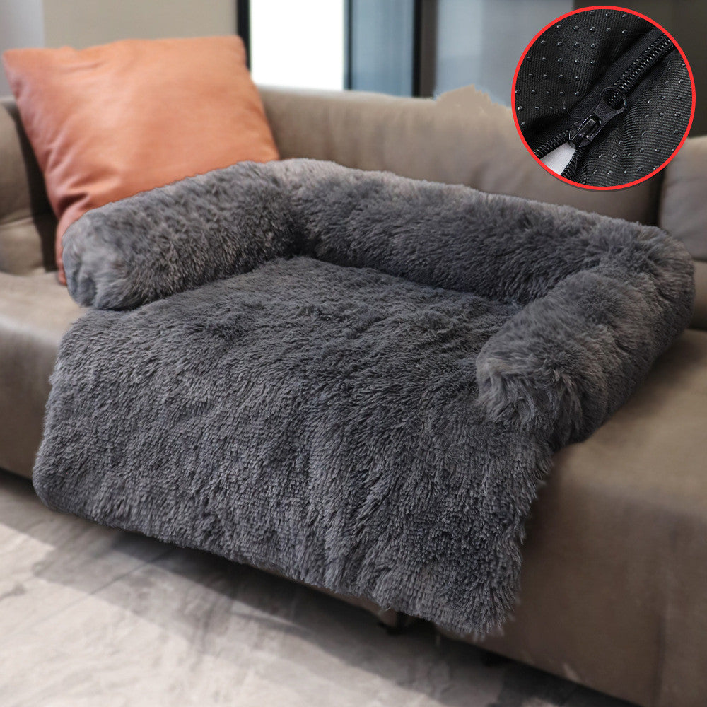 Kennel Plush Blanket Dual Use One Pet Kennel Sofa Bed - Minihomy