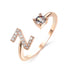 Adjustable 26 Initial Letter Ring Fashion Jewelry For Women - Minihomy