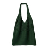 Knitted Retro Shoulder Bag Portable Large-capacity Tote - Minihomy