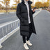 Long Cotton-padded Jacket With Stand-up Collar - Over-knee - Minihomy