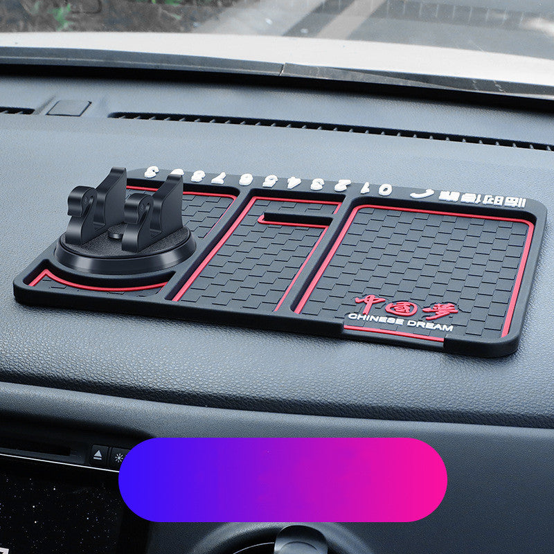 Non-Slip Car Phone Pad For 4-in-1 Car Parking Number Card Anti-Slip Mat Auto Phone Holder - Minihomy