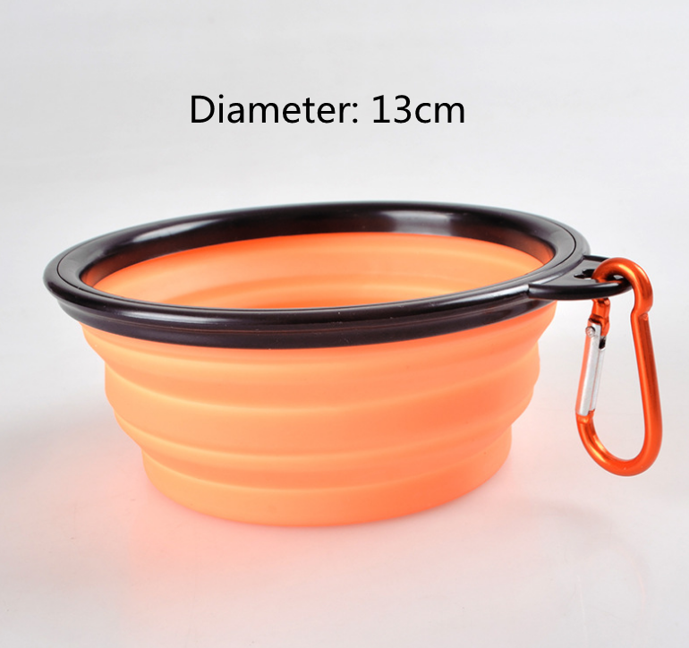 Folded Silicone Pet Dog Bowl - Minihomy