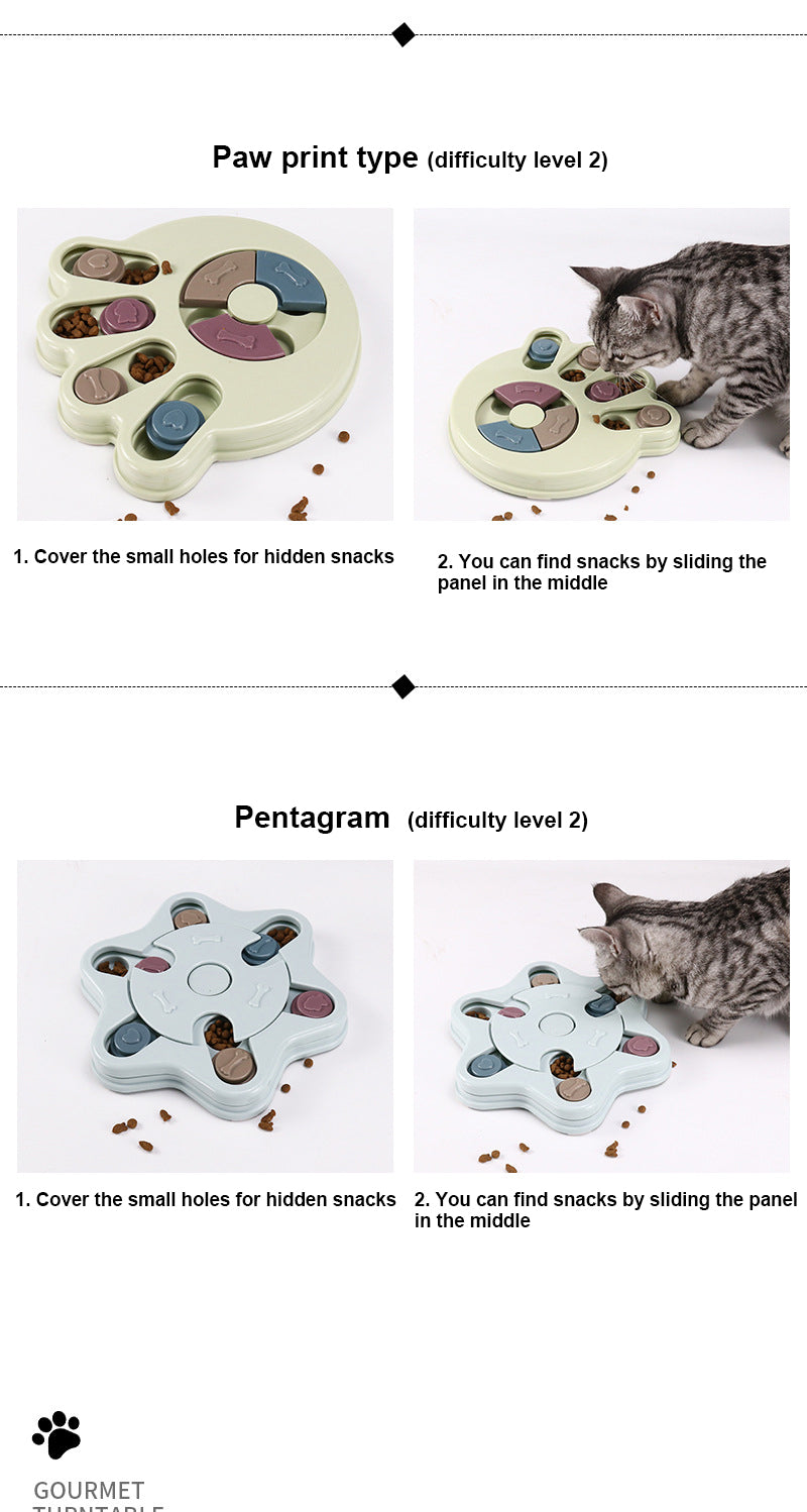 Pet Puzzle Toys Increase Interactive Slow Dispensing Feeding Training Games Feeder - Minihomy