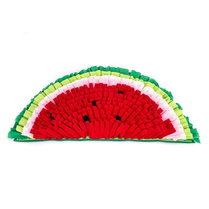 Big Watermelon Snuffle Mat Puppy Feeding Mat For Dog Pet Smell Training And Slow Eating Mat - Minihomy