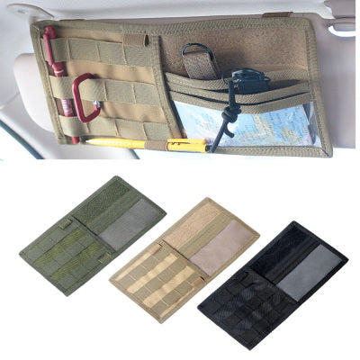 Tactical MOLLE Vehicle Sun Visor Storage Bag