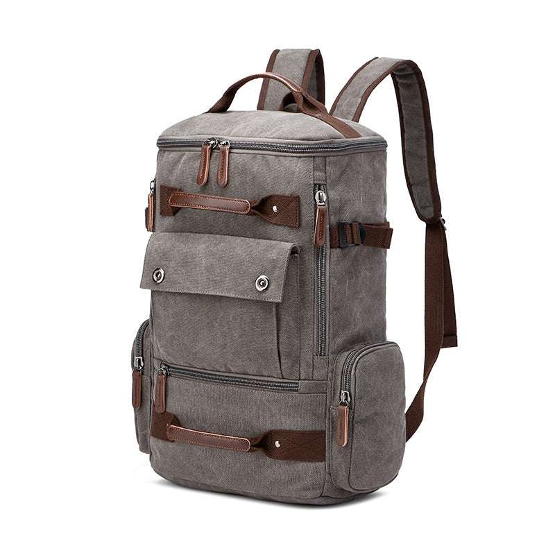 Men's Backpack Vintage Canvas Backpack  Men's Travel Bags Large Capacity Backpack Laptop Backpack - Minihomy