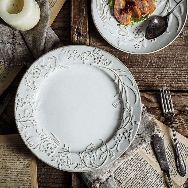 Ceramic Home Dining Tray Photo Props Decoration - Minihomy