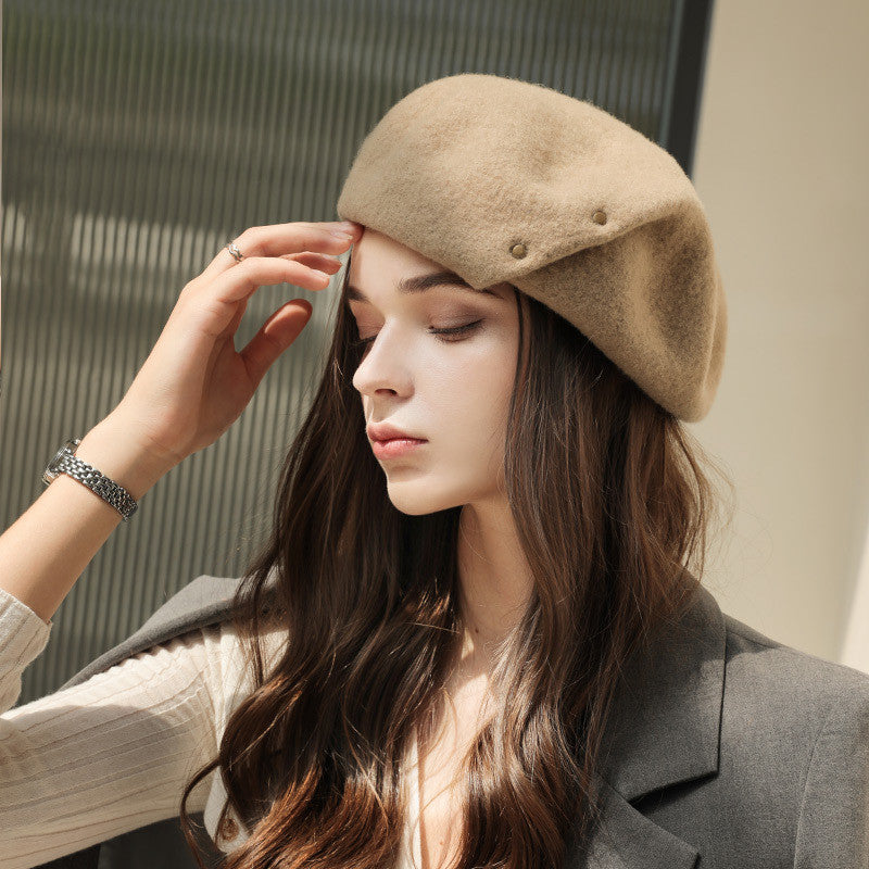 French Style Spring And Autumn Models Ladies Wool Beret - Minihomy