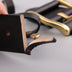 Men's Brass Buckle Denim Belt - Casual & Stylish - Minihomy