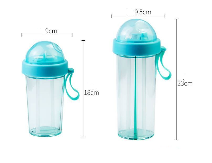 Double Tube Water Bottle: Stay Hydrated on the Go - Minihomy