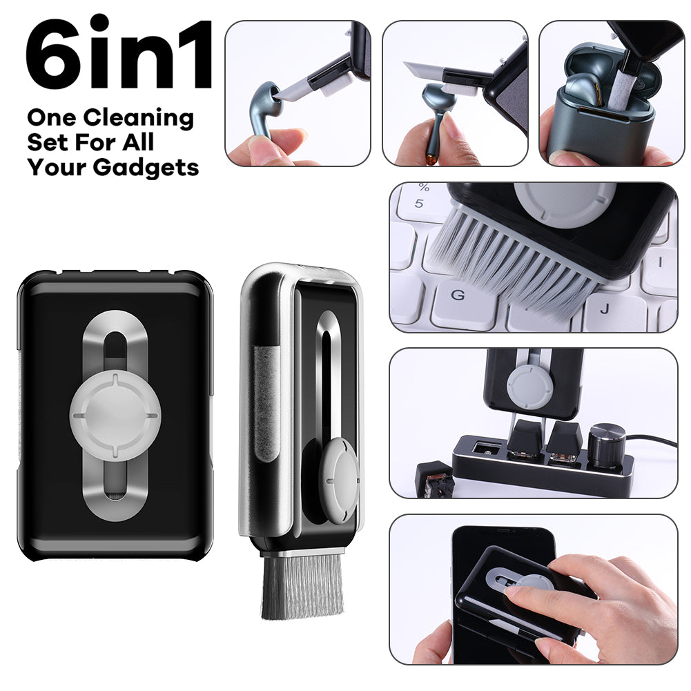 Portable 6-in-1 Multi-function Headset Cleaning Brush - Minihomy