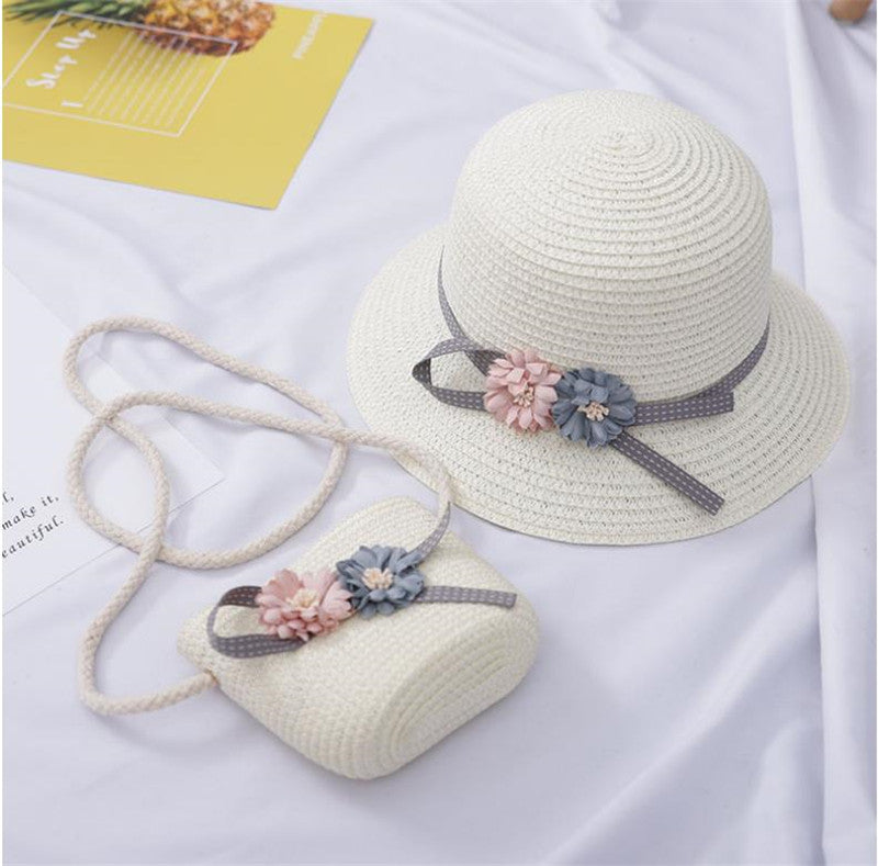 Children's Summer Hat And Sunshade Bag Set - Minihomy