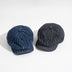 Japanese Retro Washed Denim Casual Striped Cap Women - Minihomy