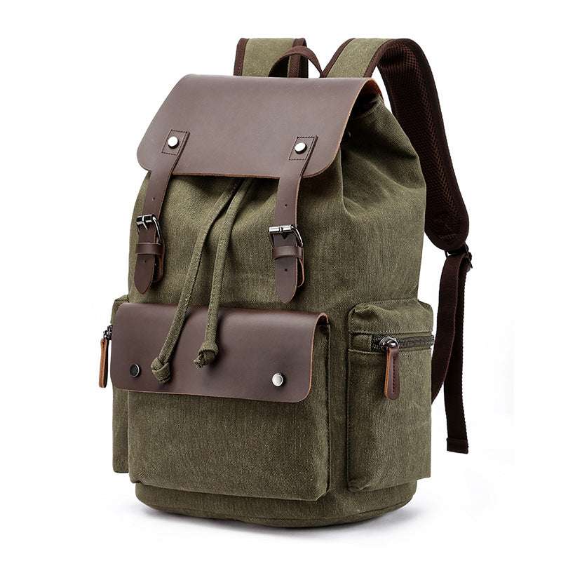 Men's Canvas Casual Backpack Laptop Bag - Minihomy