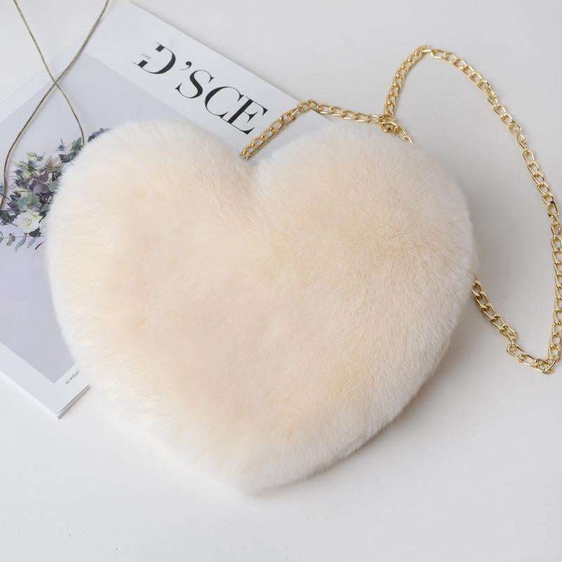 Love Bags For Women Plush Chain Shoulder Bags - Minihomy