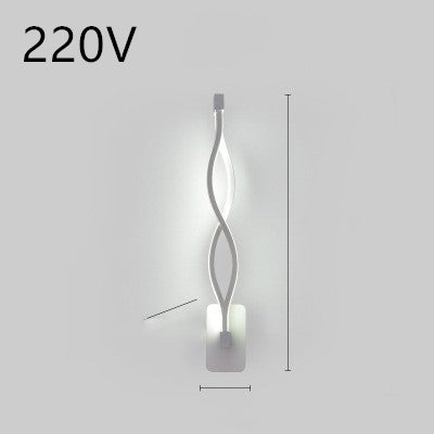 Led wall lamp nordic minimalist bedroom bedside lamp - Minihomy