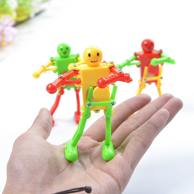 Clockwork Dancing Robot Clockwork Gymnastics Creative Small Toys - Minihomy