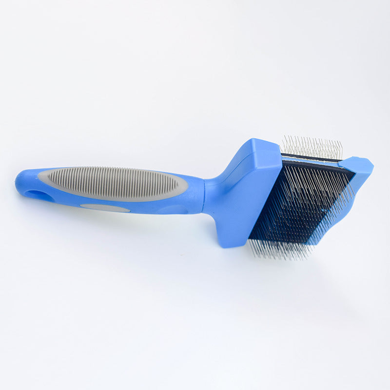 Pet Self Cleaning Hair Brush Cleaning Pets Supplies Cat Double Sided Soft Comb - Minihomy