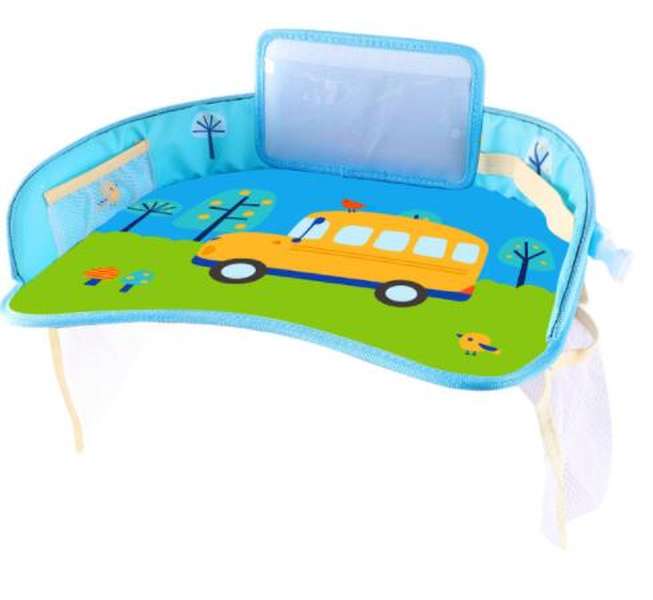 Children's toys storage waterproof table pouch car storage table dining table tray waterproof toy table - Minihomy