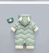 Baby Winter Snowsuit Plus Velvet Thick Baby Boys Jumpsuit - Minihomy