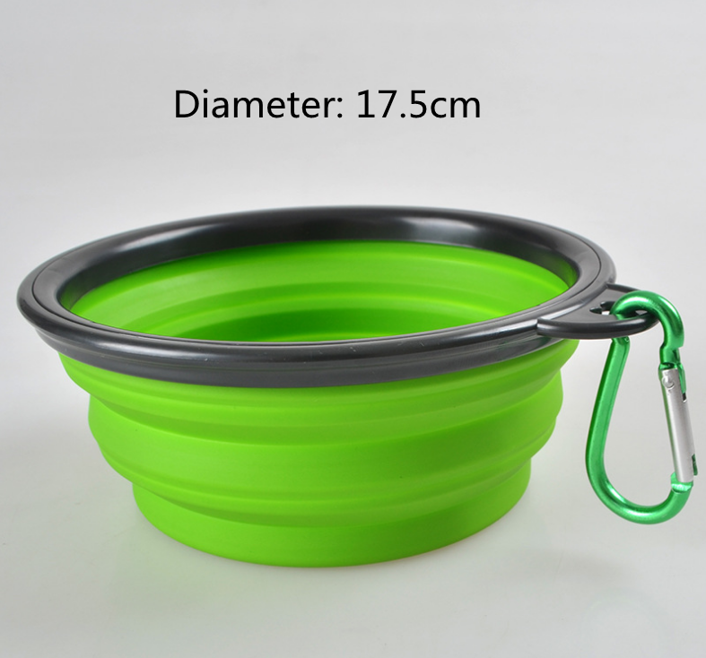 Folded Silicone Pet Dog Bowl - Minihomy