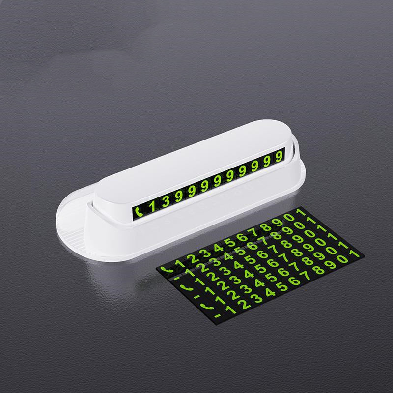 Luminous Car Temporary Parking Card Car Sticker - Minihomy