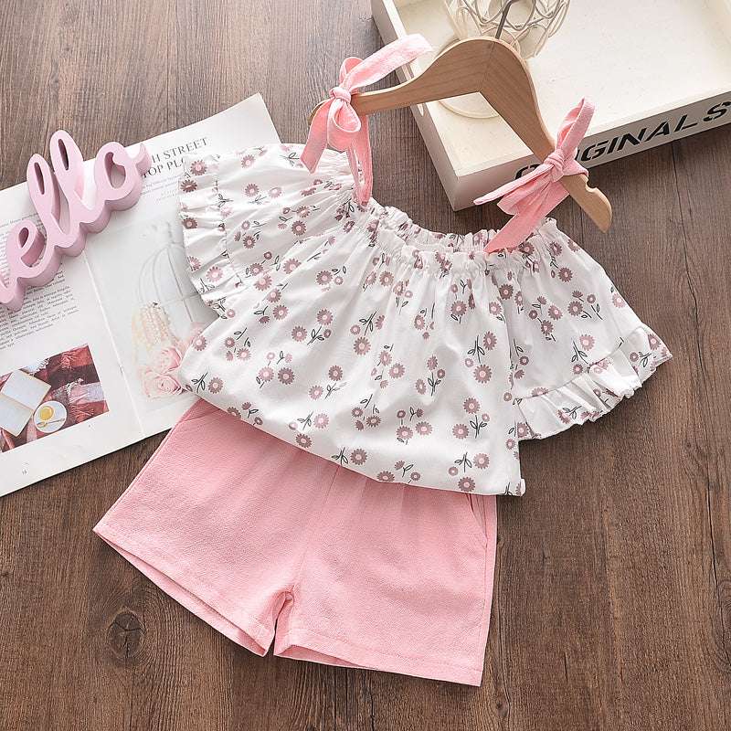 Chiffon Sling Two-piece Suit Cool Girl Suit With Hat - Minihomy