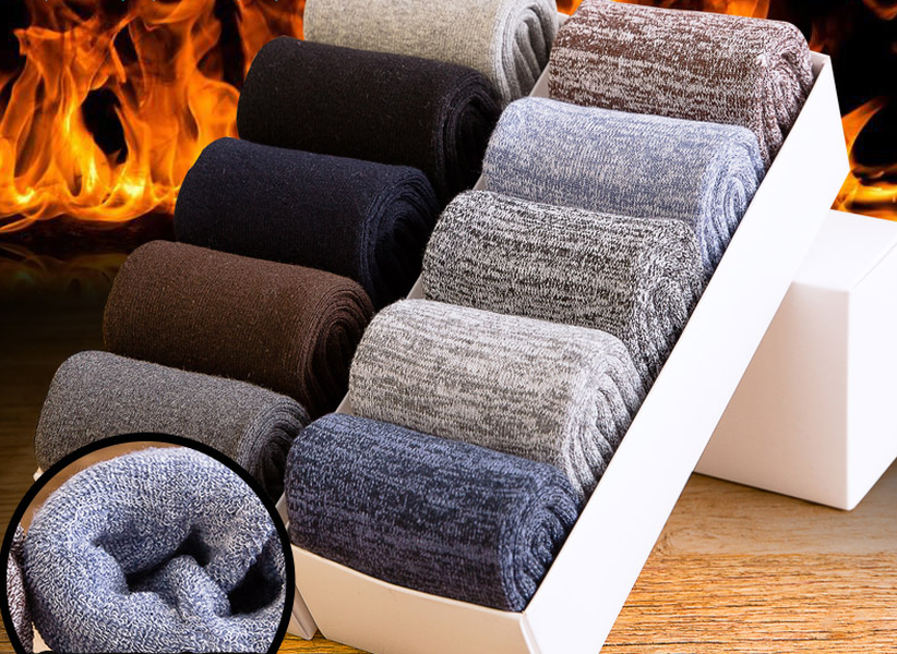 Men's Winter Cotton Socks Towels - Minihomy