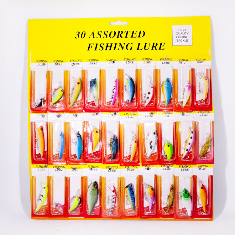 Creative Lure Bait 30 Pcs Plastic Fake Bait Fishing Gear Set - Minihomy