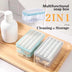 New Usage Roller Type Soap Dish Holder For Bathroom Toliet Soap Box Plastic Storage Container With Drain Water Bathroom Gadgets - Minihomy