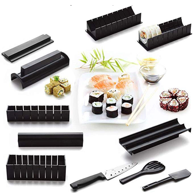 11 Piece Non Stick Professional Sushi Making Kits - Minihomy