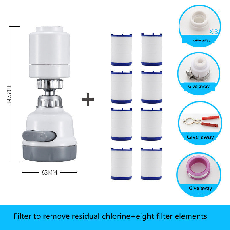 Extender Water Filter Tap Head Nozzle Activated Carbon Water Purifier - Minihomy