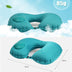 Portable U-Shape Inflatable Travel Pillow Car Head Rest Air Cushion For Travel Office Nap Head Rest Air Cushion Neck Pillow - Minihomy