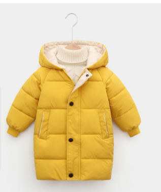 Children's Down Outerwear Winter Clothes Teen Boys Girls Cotton-Padded Parka Coats - Minihomy