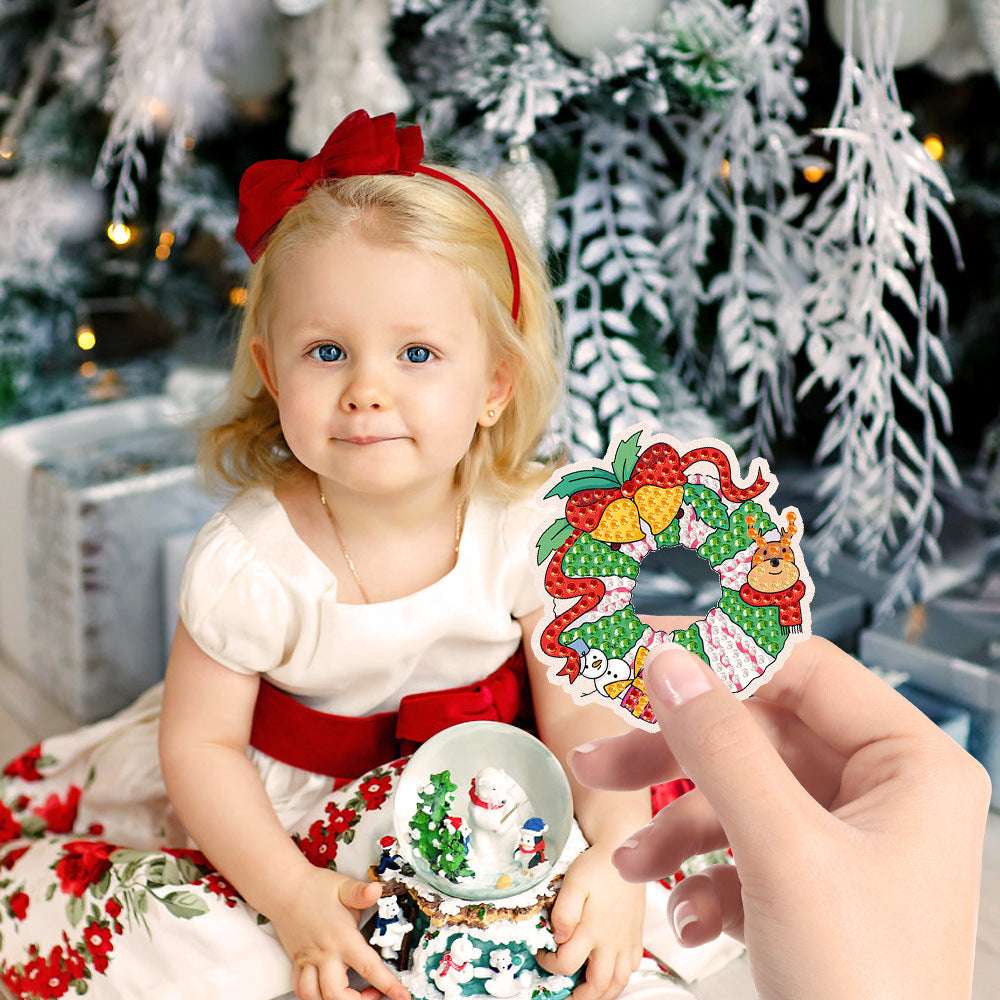 Diamond Painting Christmas Blind Box Keychain Acrylic Handmade Pendant - Minihomy