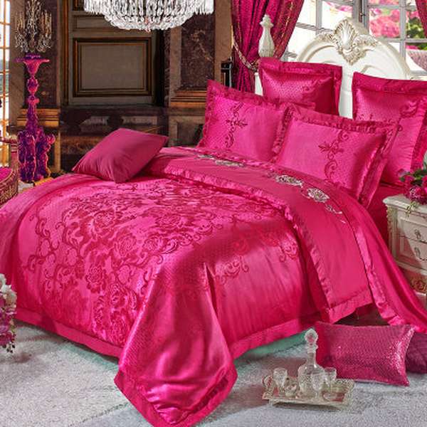 Ice Silk Jacquard High-end Linen And Cotton Bedding Set - Minihomy